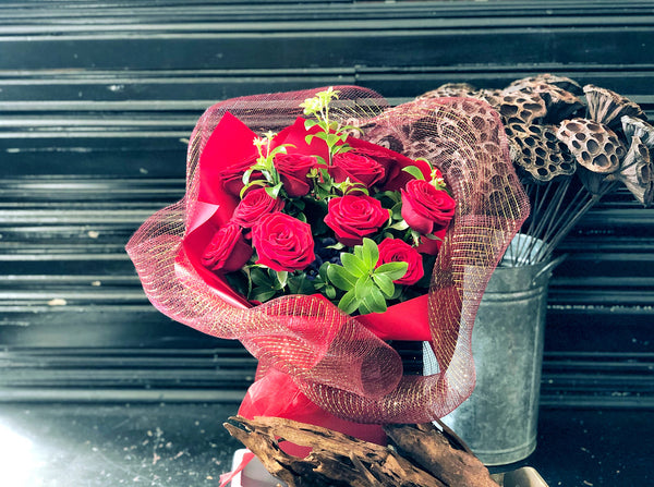 Romantic Roses Arrangement in Container