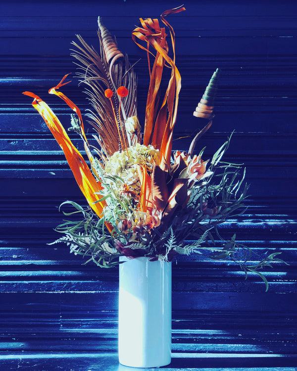 Dried & Faux - White Vase 3