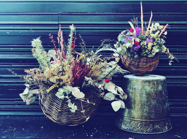 Dried & Faux - Flower Basket