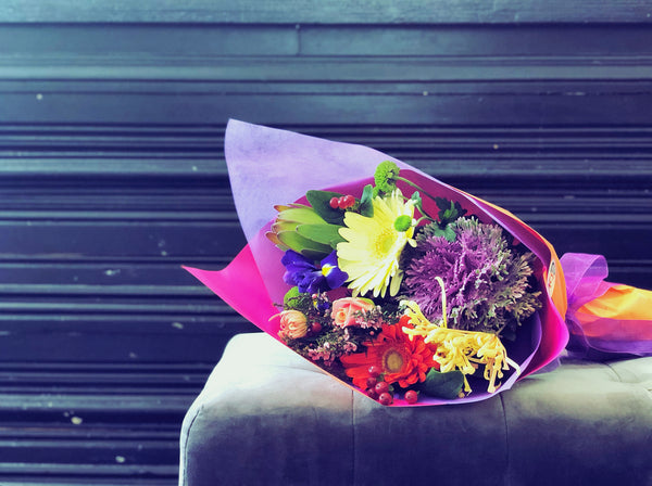 Fresh Flowers Posy Colourful